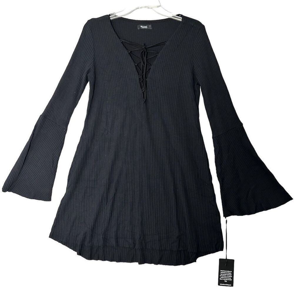 Michael Lauren Black Midi Dress